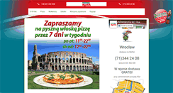 Desktop Screenshot of pizzeriaroma.eu
