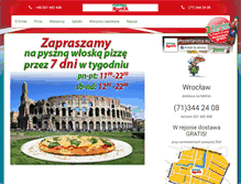 Tablet Screenshot of pizzeriaroma.eu