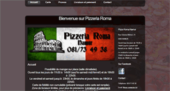 Desktop Screenshot of pizzeriaroma.be
